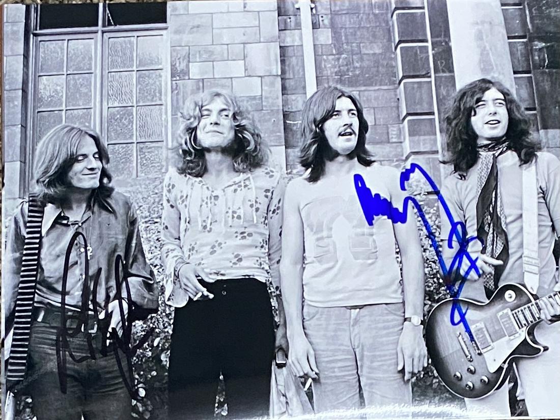 Jimmy Page John Paul Jones Autographed 9x10 (1 of 1)