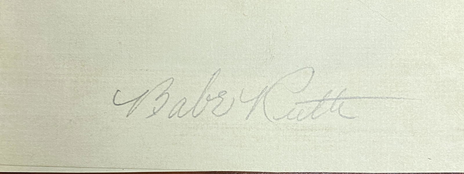 Babe Ruth Autographed Cut (1 of 1)