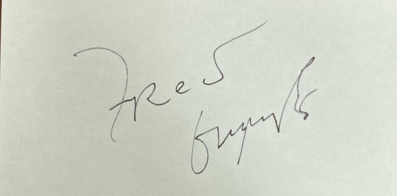 Fred Gwynne Autographed CARD (1 of 1)