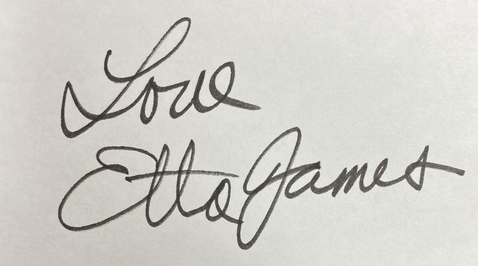 Etta James Autographed Card (1 of 1)