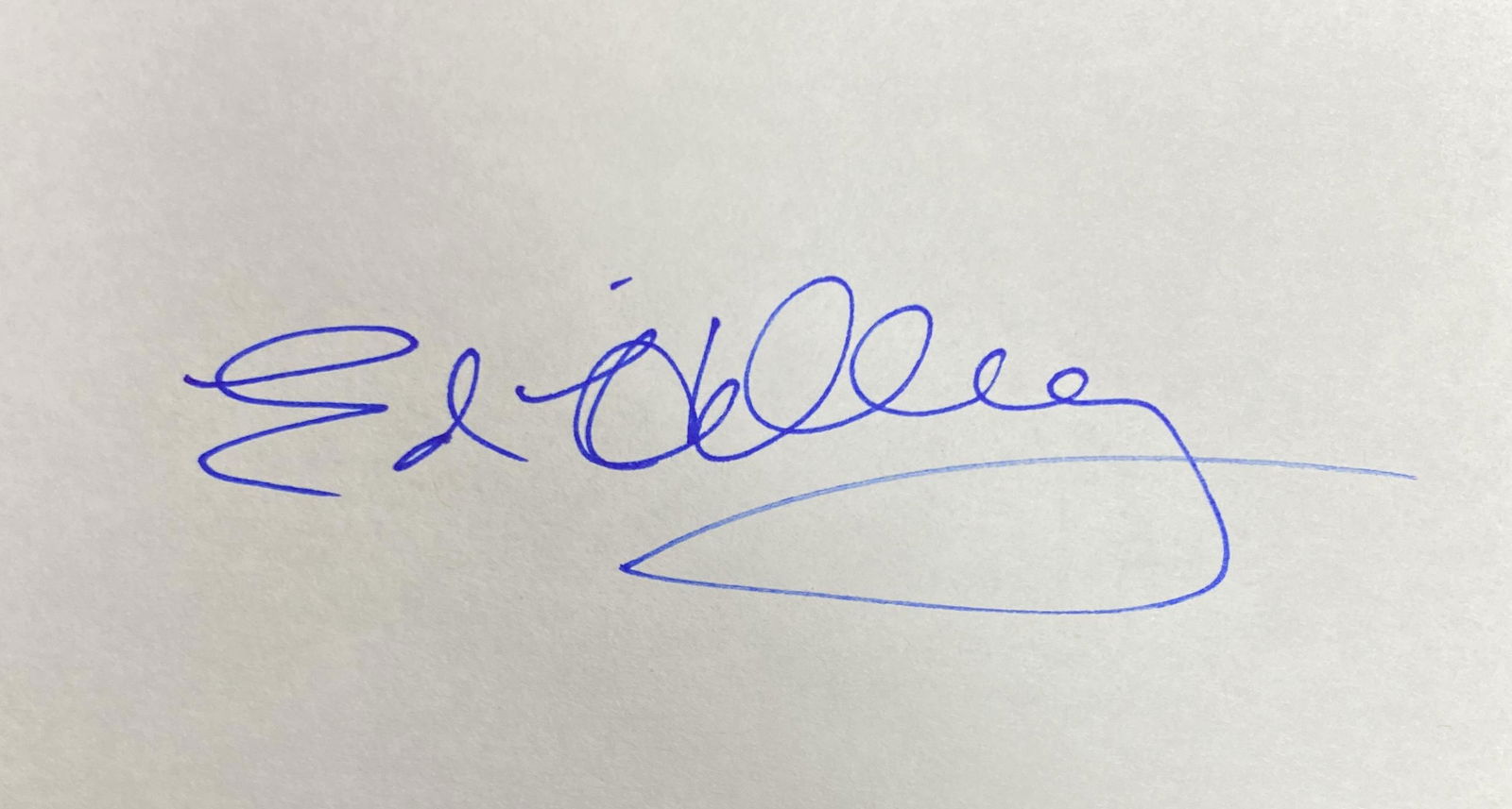 Edmund Hillary Autographed Card (1 of 1)