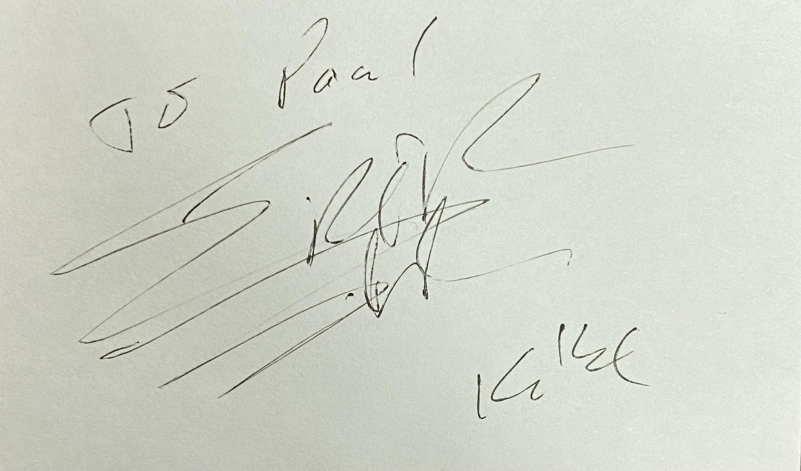 Eric Carr Autographed CARD KISS (1 of 1)