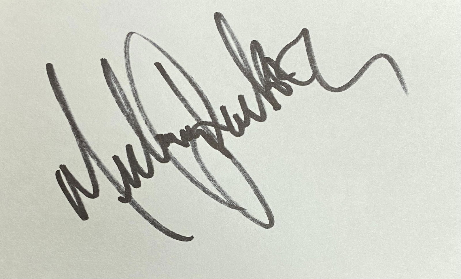 Michael Jackson Autographed CARD (1 of 1)