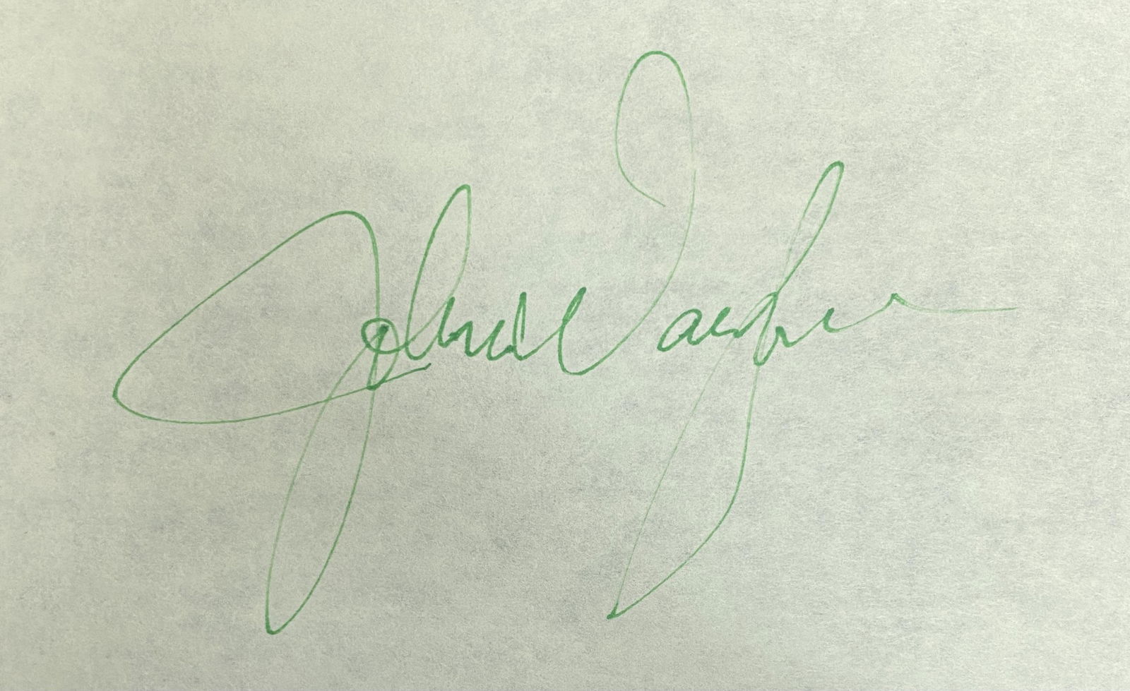 John Wayne Autographed Paper (1 of 1)