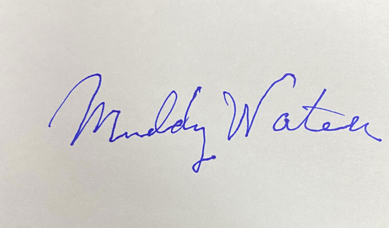 Muddy Waters Autographed Card (1 of 1)