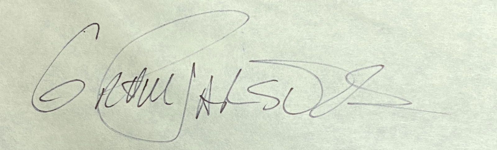 Gram Parsons Autographed Piece of Document! (1 of 1)