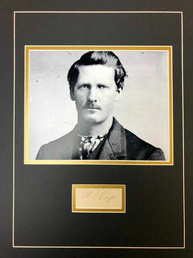 Wyatt Earp Autographed Display! (1 of 1)