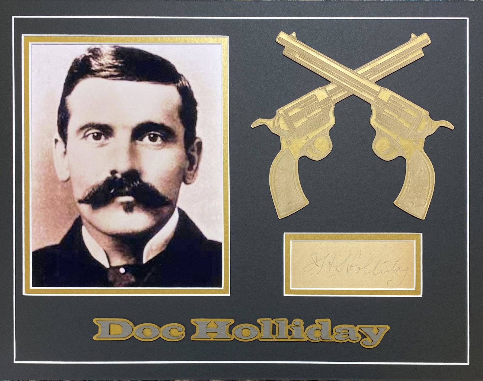 Doc Holliday Autographed Page! Framed! (1 of 1)