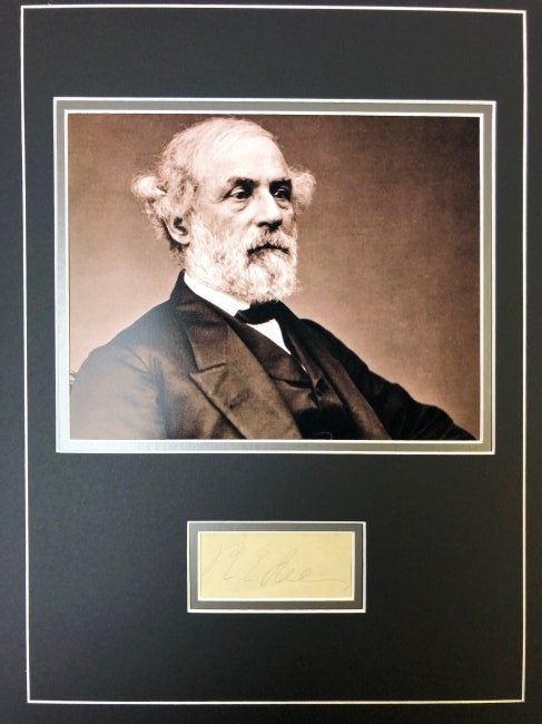 Robert E Lee Autographed Display! (1 of 1)