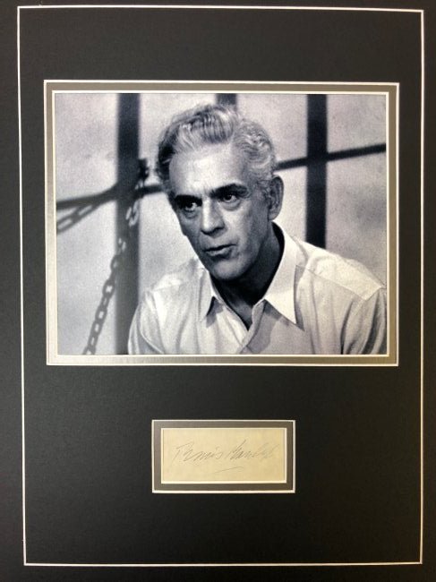 Boris Karloff Autographed Display (1 of 1)