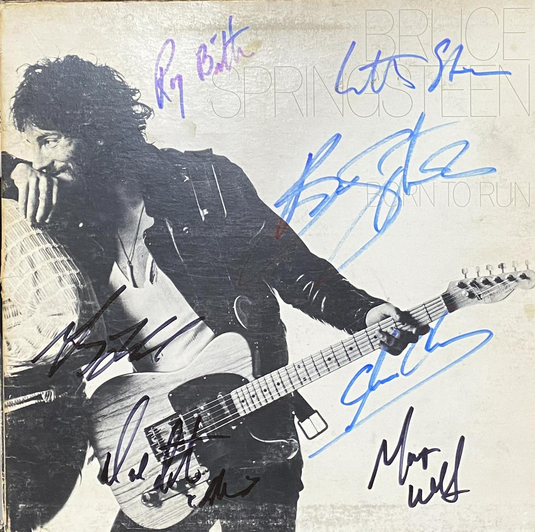 Bruce Springsteen and the E Street Band Autographed: Signec by Bruce Clarence Garry Roy Little Steven Max and Danny. Each item comes with a COA from us. Ask any and all questions before bidding. All framed items take 2 weeks for framing. We ship every d