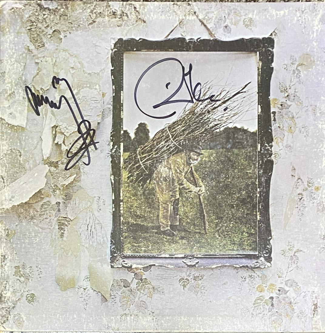 Jimmy Page Autographed album Robert Plant (1 of 1)