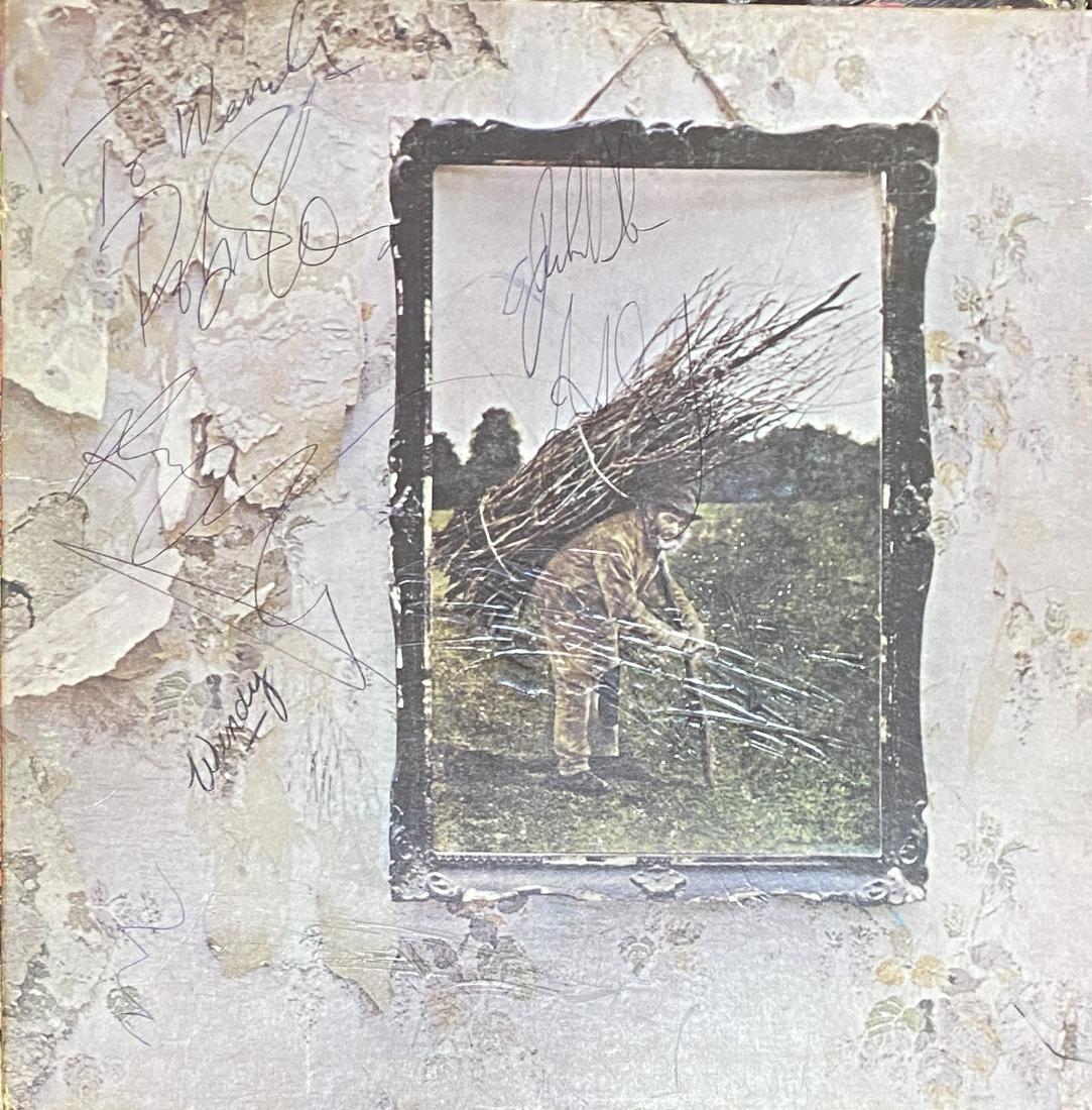 Led Zeppelin Autographed Album BONHAM PAGE PLANT JONES! (1 of 1)