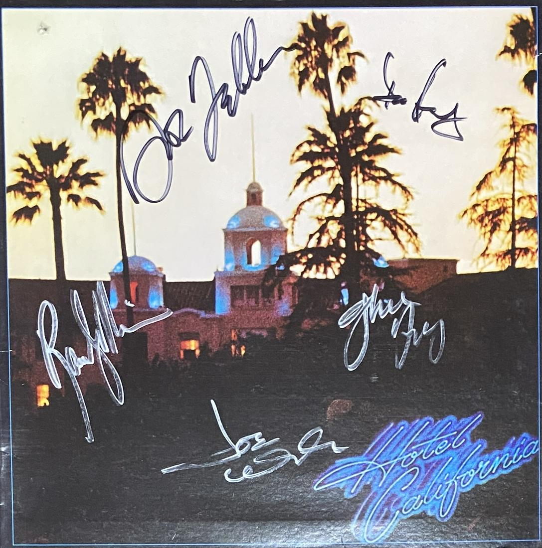 The Eagles Autographed Album HOTEL CALIFORNIA (1 of 1)