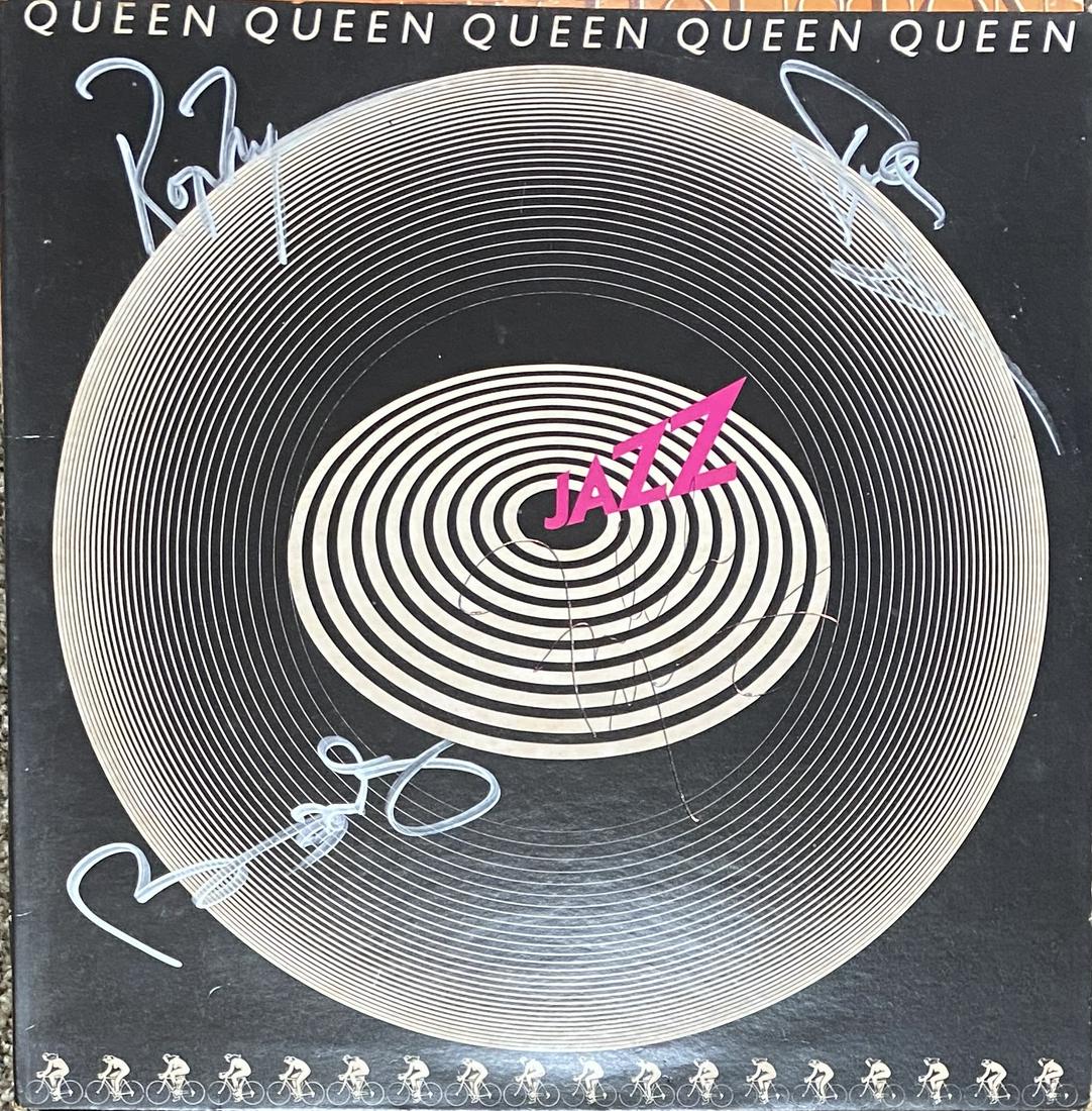 Queen Autographed Album FREDDIE BRIAN JOHN ROGER!: Each item comes with a COA from us. Ask any and all questions before bidding. All framed items take 2 weeks for framing. We ship every day. Once invoice is paid items usually ship within 4 days of pay