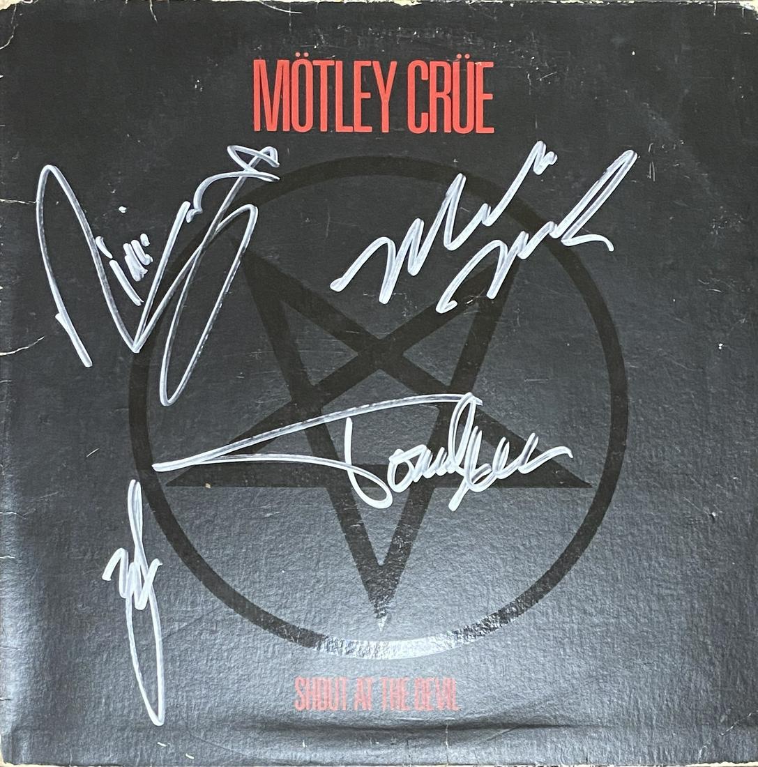 Motley Crue Autographed Album All 4! Members (1 of 1)
