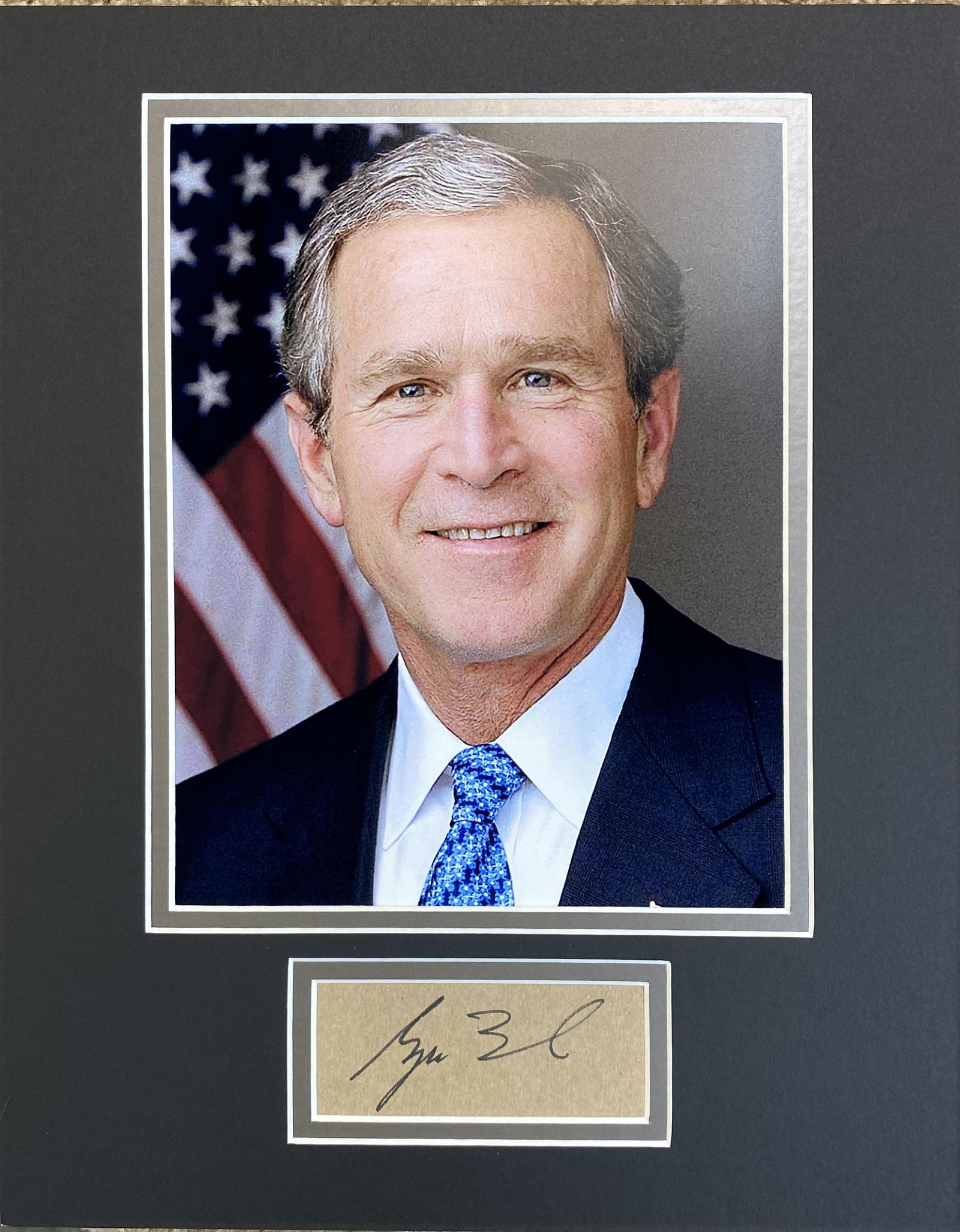 George W. Bush Autographed Display! (1 of 1)