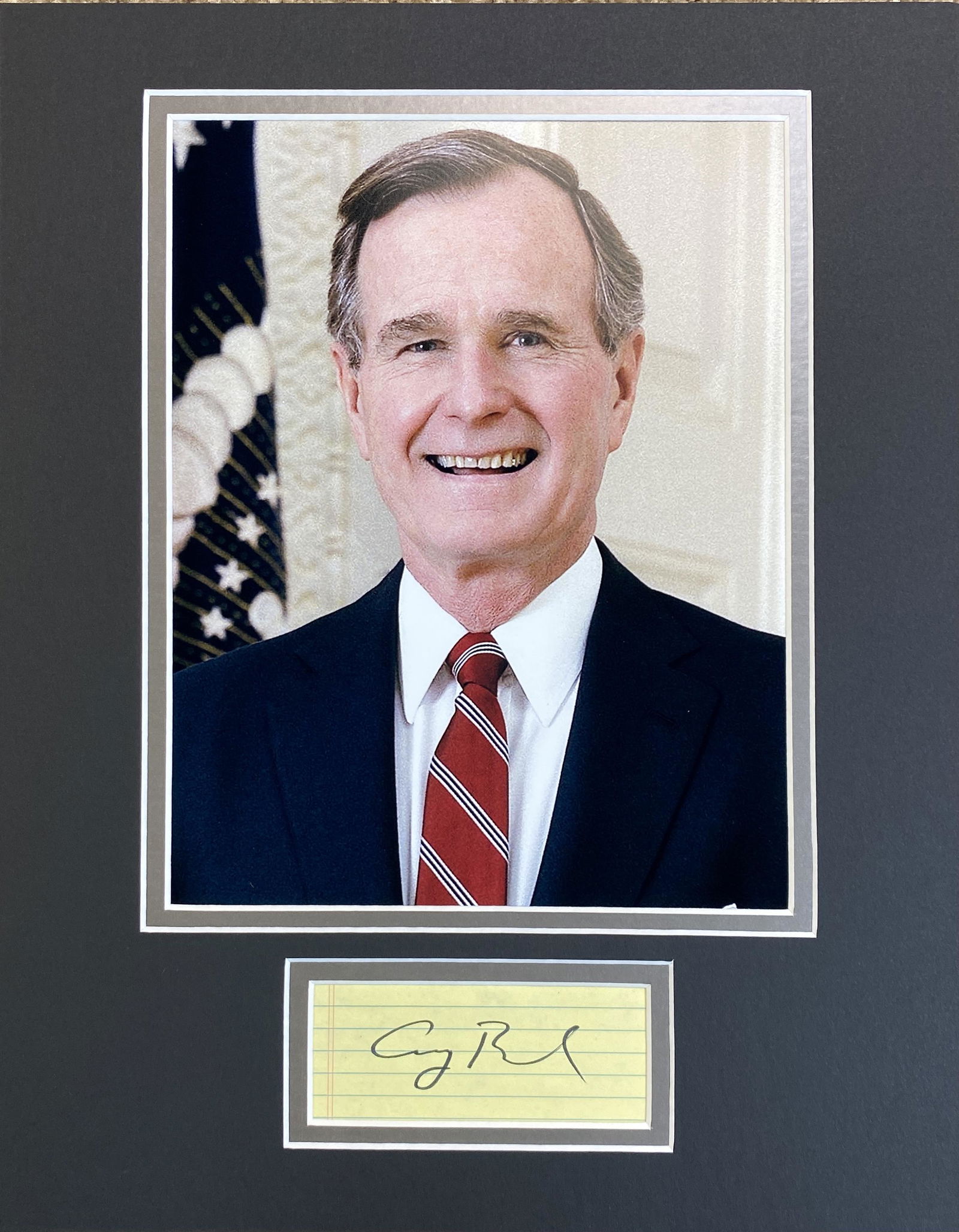 George H.W. Bush Sr Autographed Display (1 of 1)
