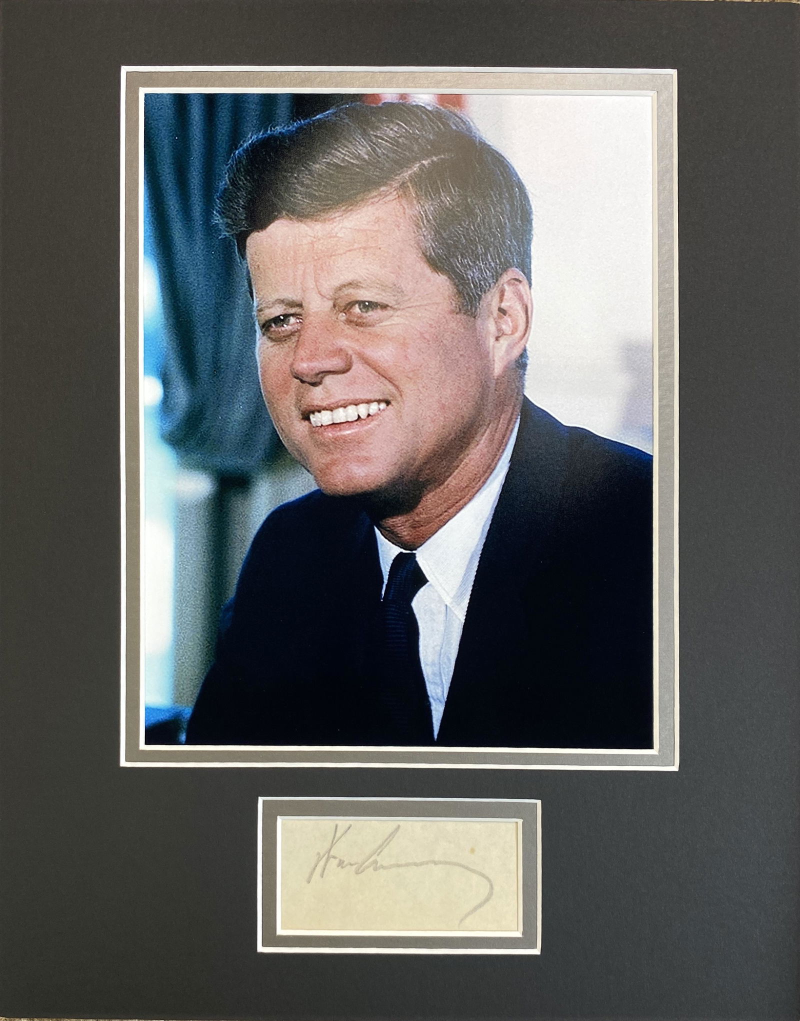 John F.Kennedy Autographed Display (1 of 1)