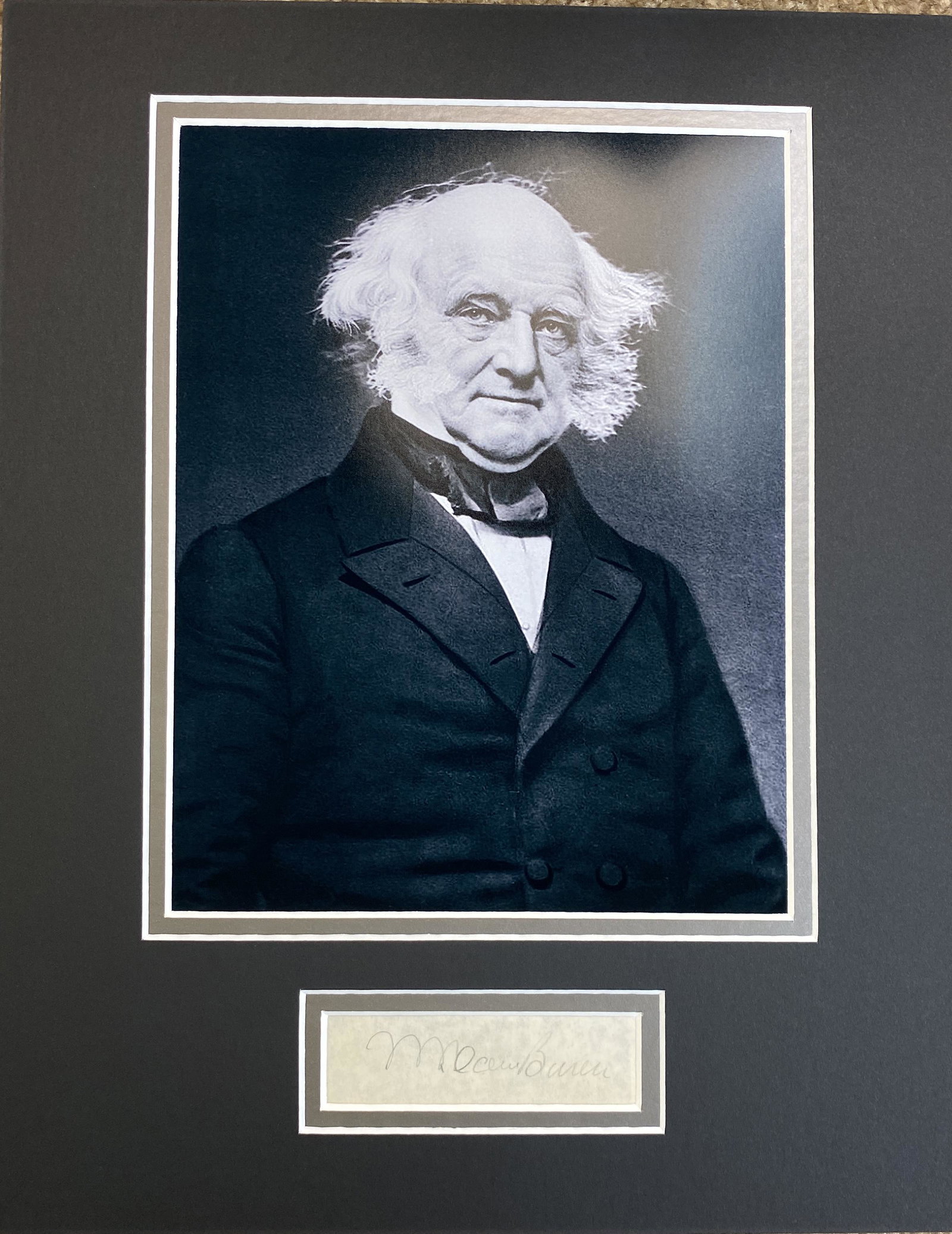 Martin Van Buren Autographed Display: Each item comes with a COA from us. Ask any and all questions before bidding. All framed items take 2 weeks for framing. We ship every day. Once invoice is paid items usually ship within 4 days of pay