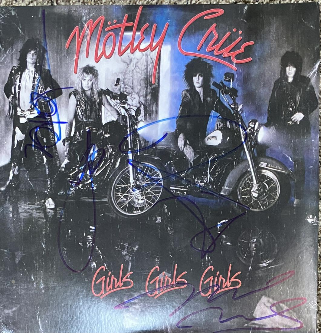 Motley Crue Autographed Album All 4! (1 of 1)