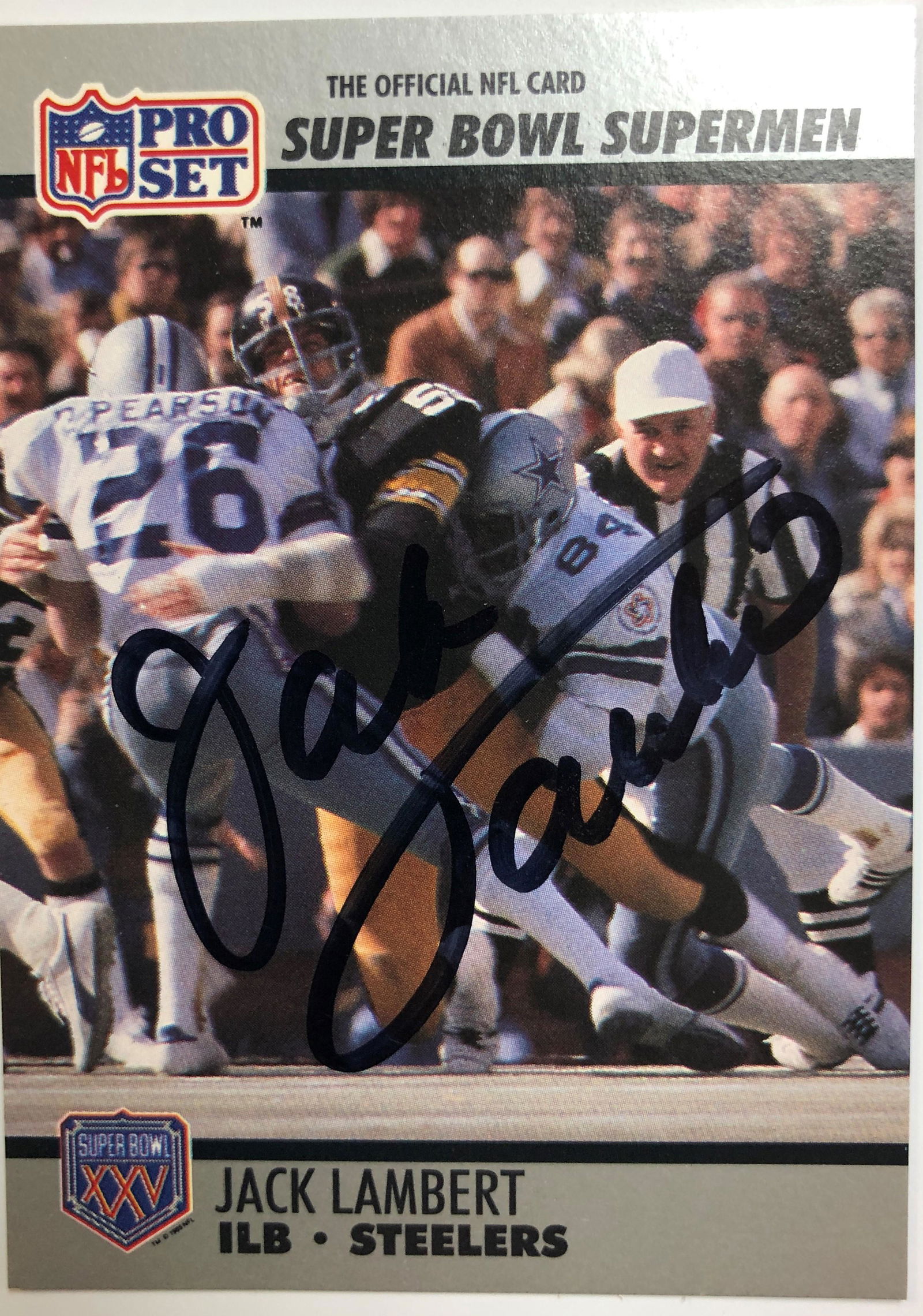 Jack Lambert Autographed Card (1 of 1)