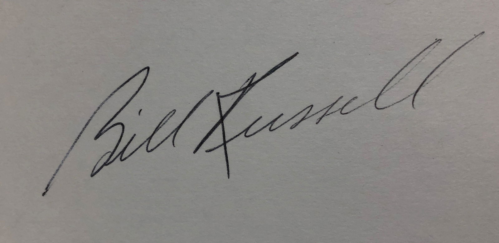 bill Russell Autographed Card (1 of 1)