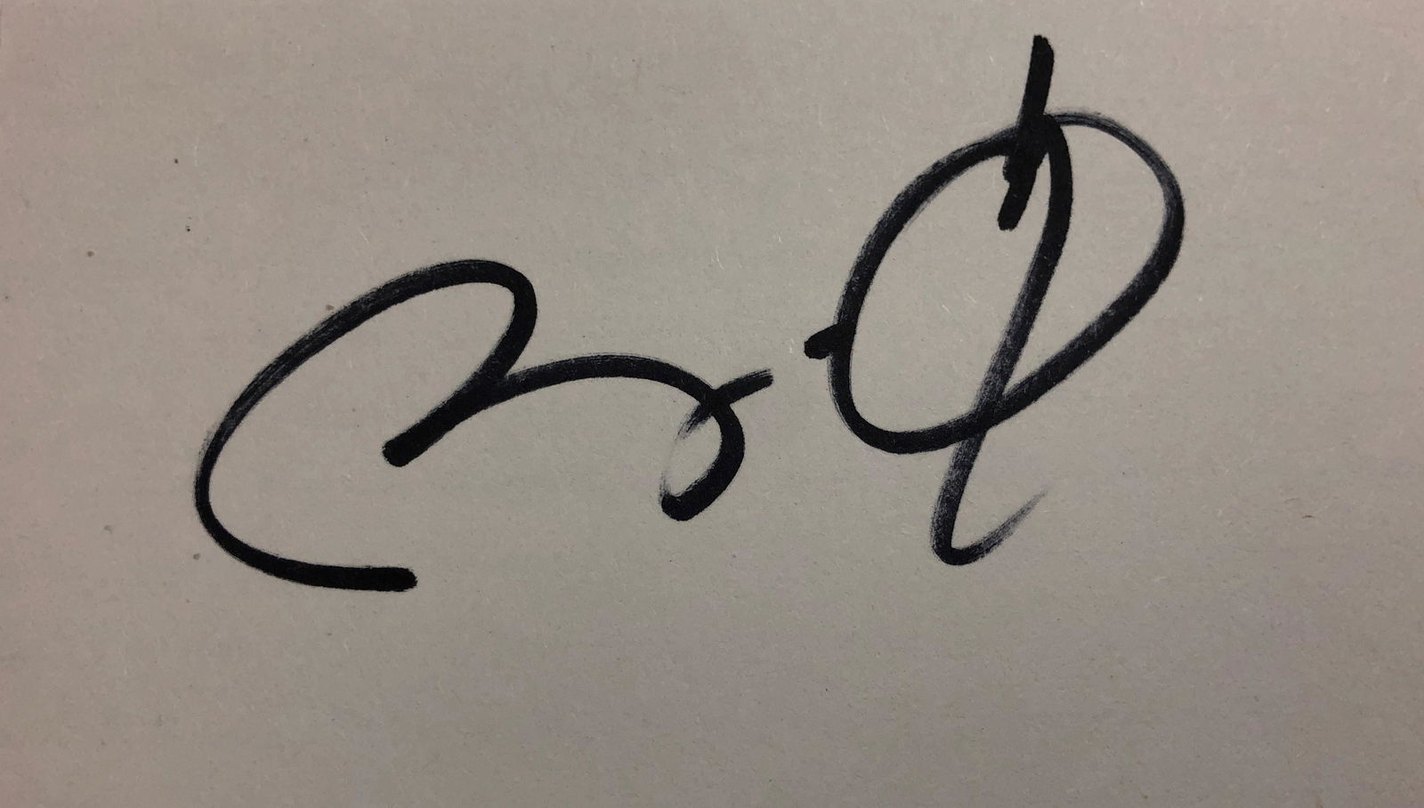 Barack Obama Autographed Card (1 of 1)