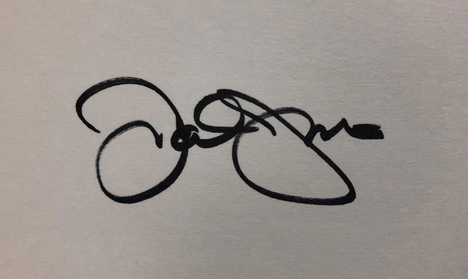 Davy Jones Autographed Card (1 of 1)