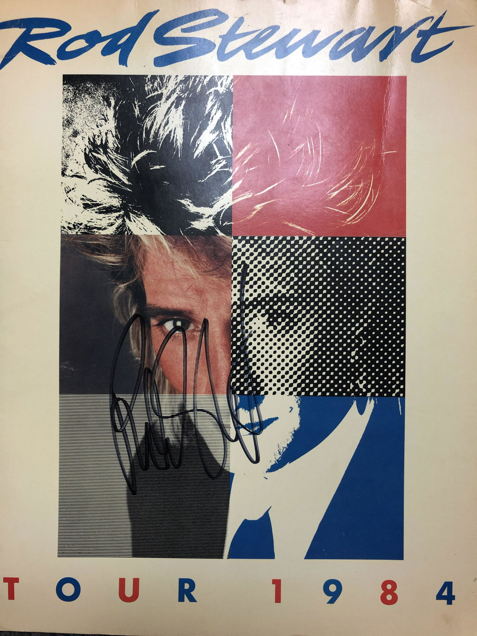 Rod Steward Signed 1984 Concert Program (1 of 1)