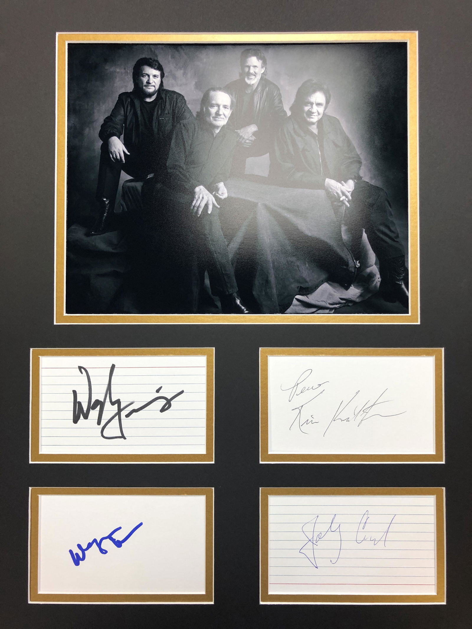 The Highwaymen Autographed Display (1 of 1)
