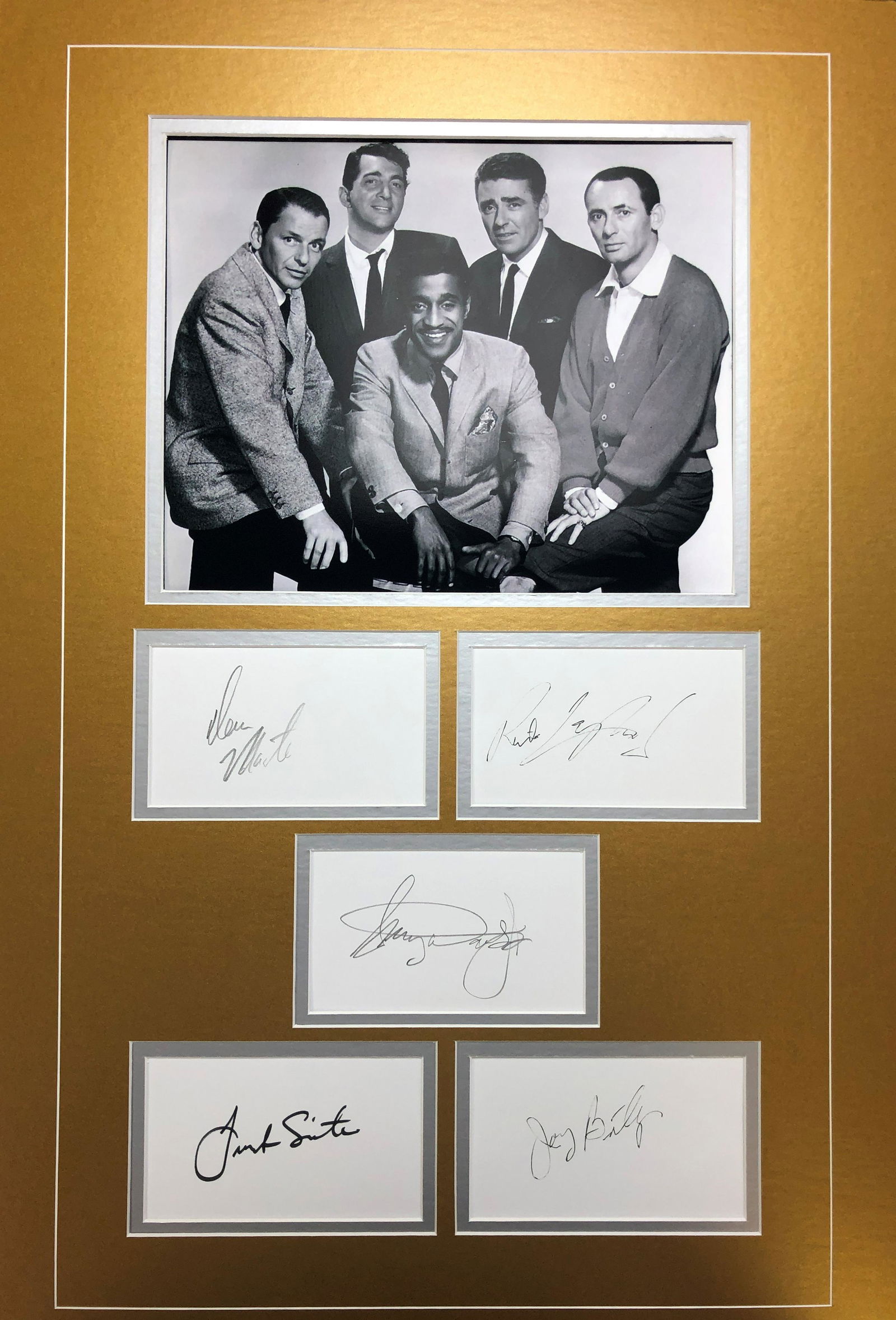 The Rat Pack Autographed Display (1 of 1)