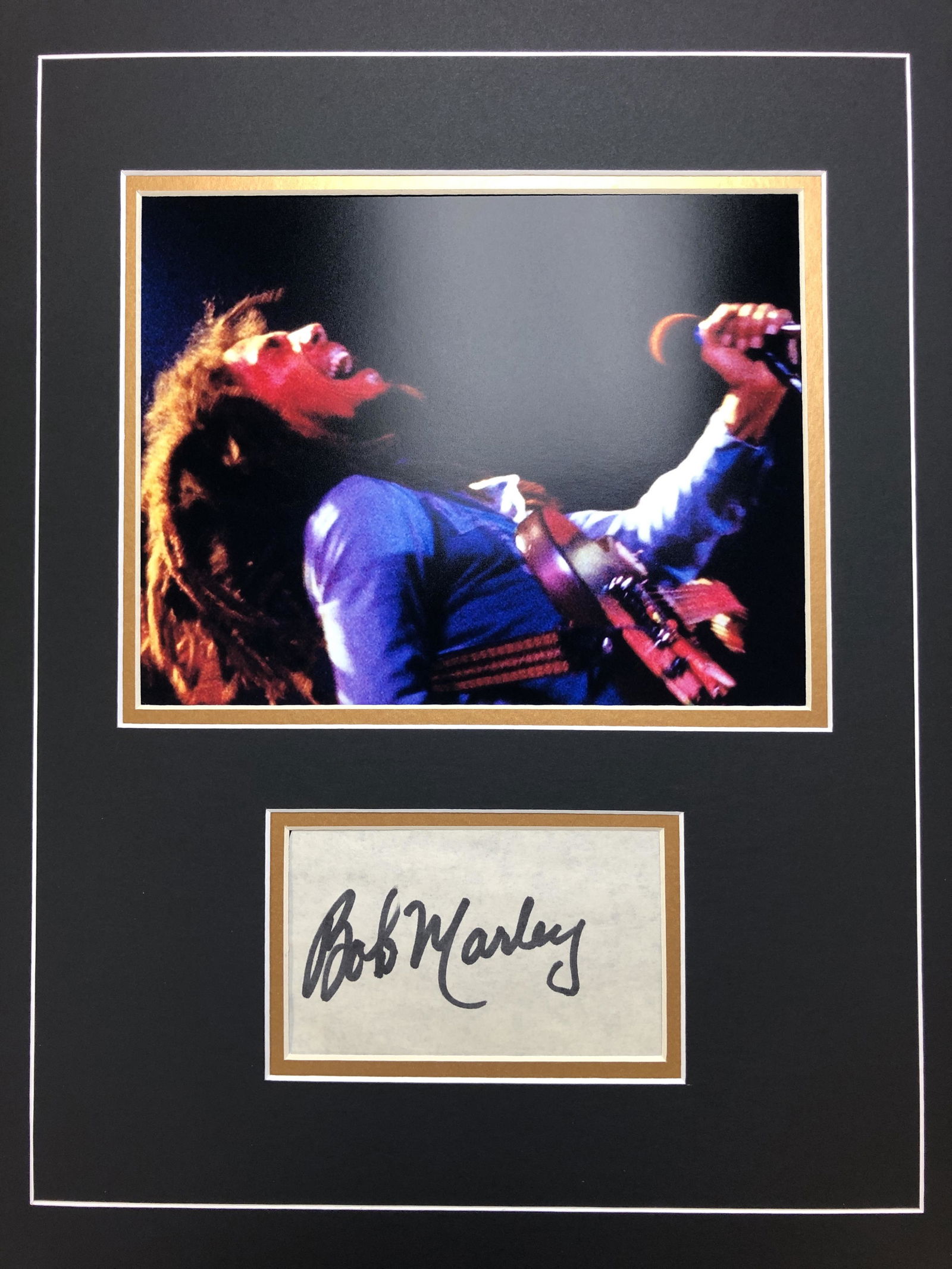 Bob Marley Autographed Display (1 of 1)