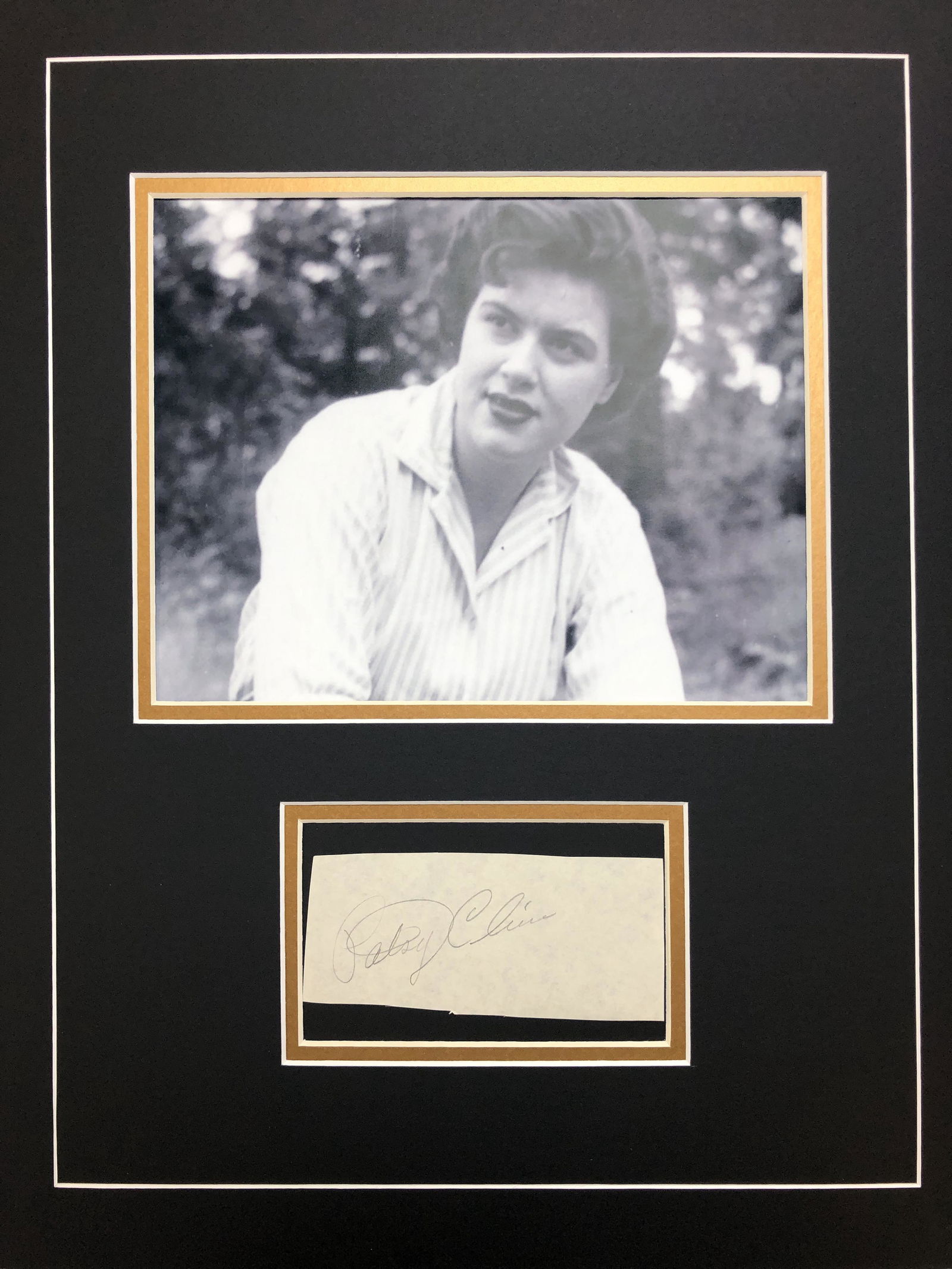 Patsy Cline Autographed Display (1 of 1)
