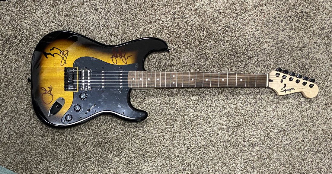 Led Zeppelin Autographed Guitar All 3 (1 of 1)