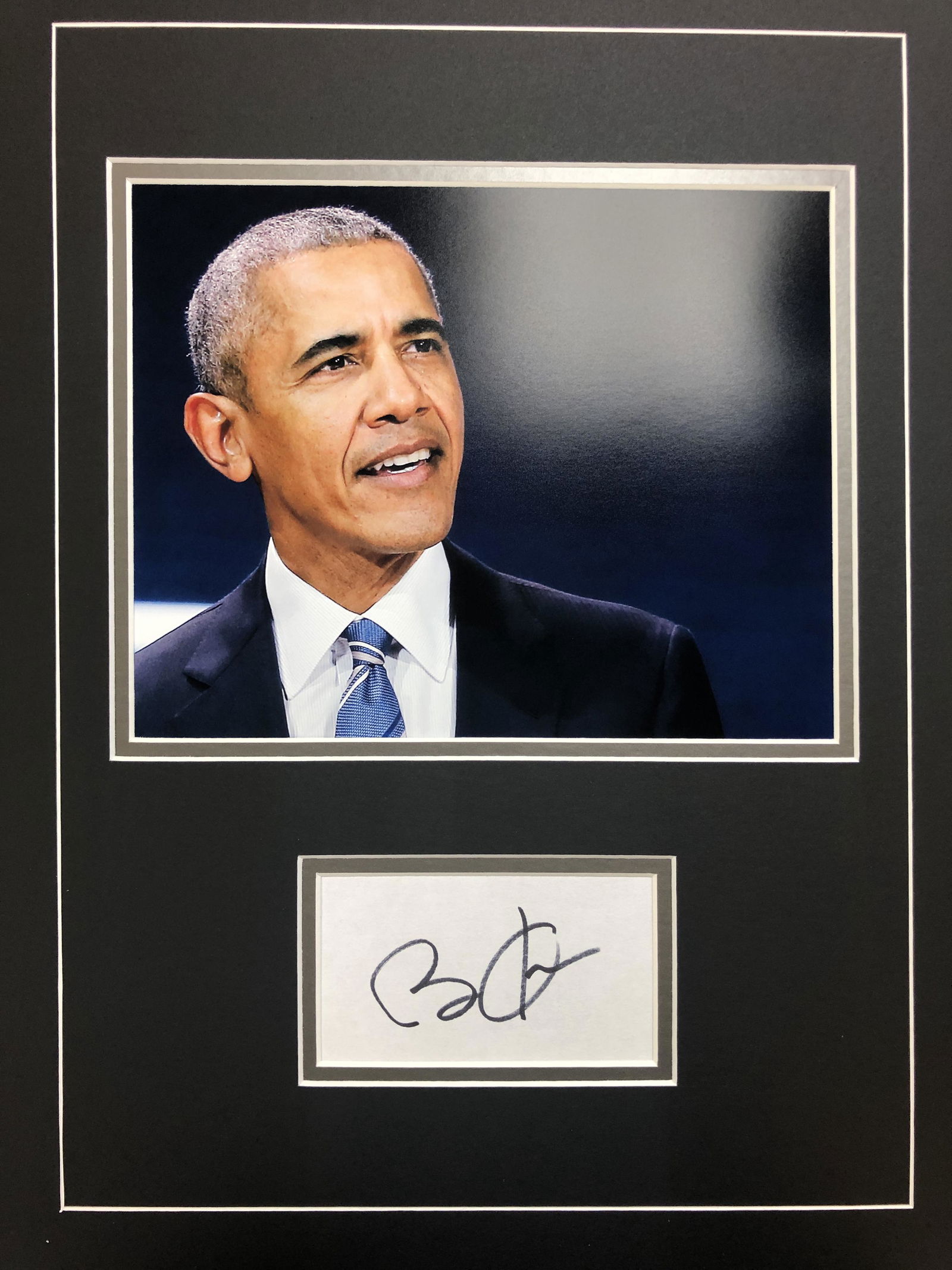 Barack Obama Autographed Display (1 of 1)