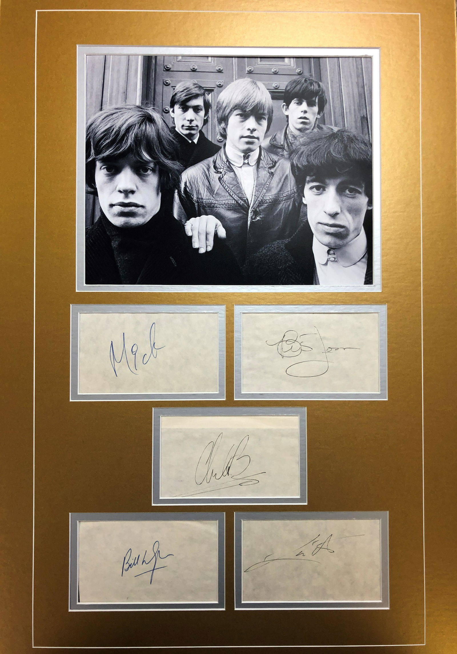 Rolling Stones  Autographed Display (1 of 1)