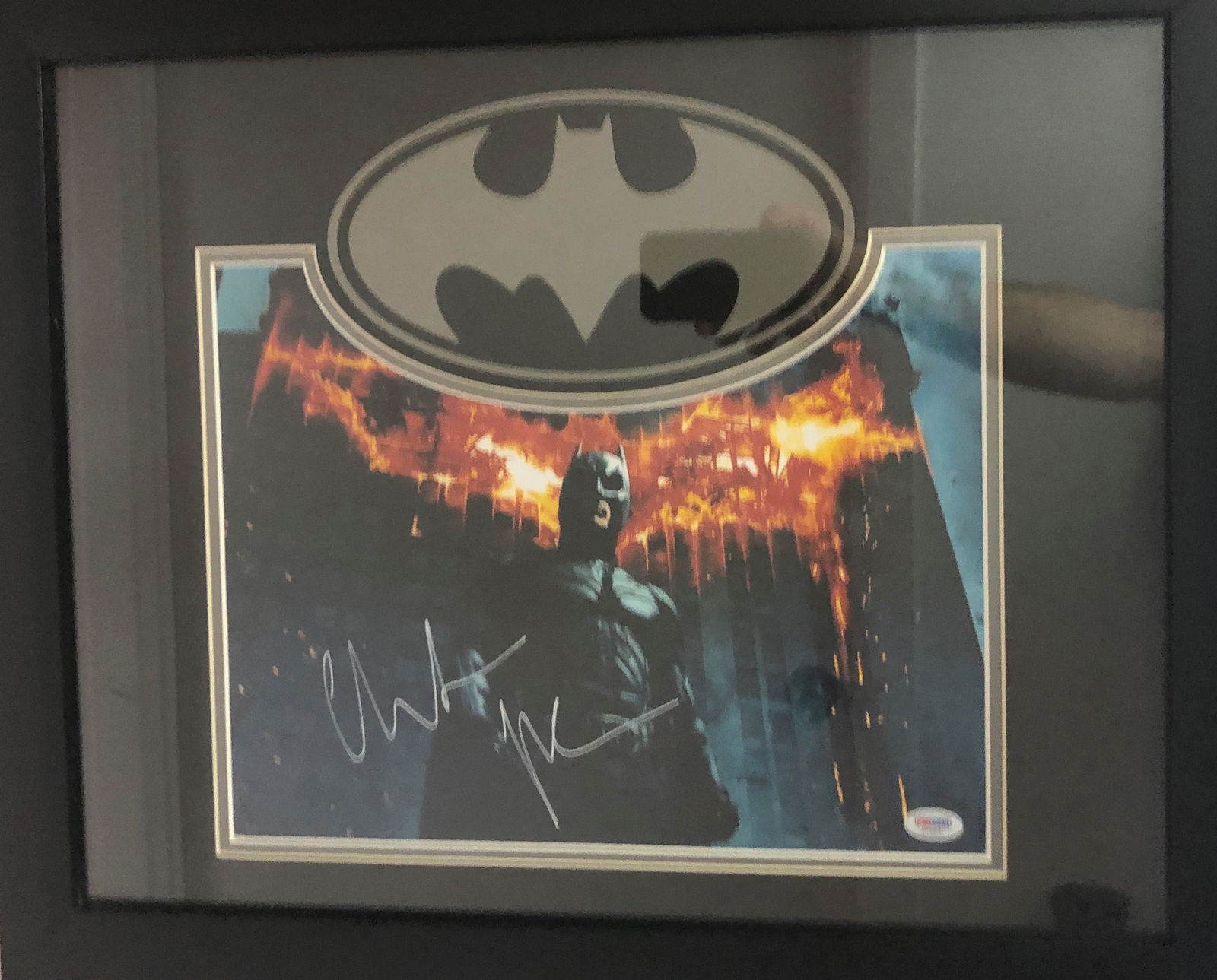 Christian Bale Framed Autographed Photo With Custom (1 of 1)