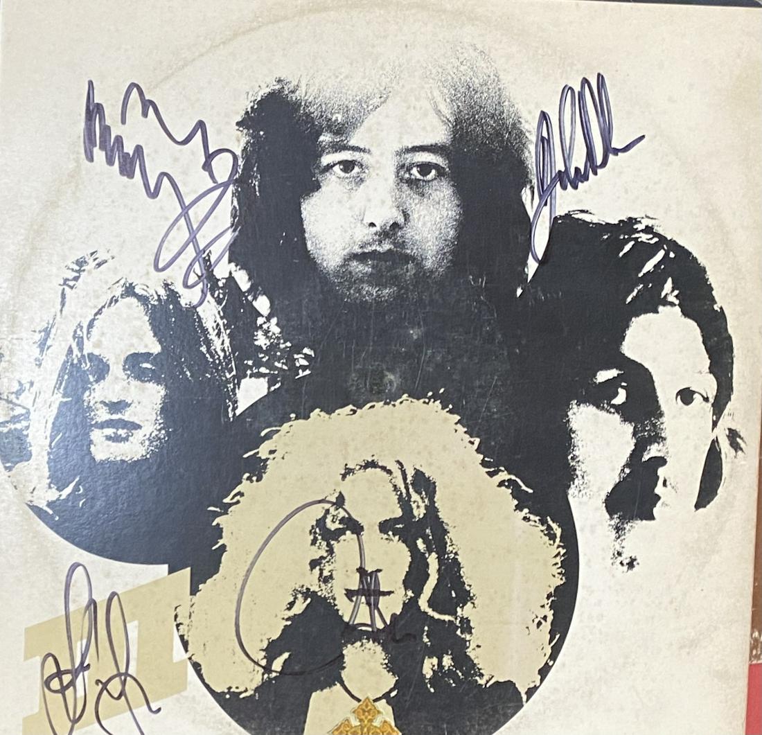 Led Zeppelin Autographed BONHAM PAGE JONES PLANT (1 of 1)