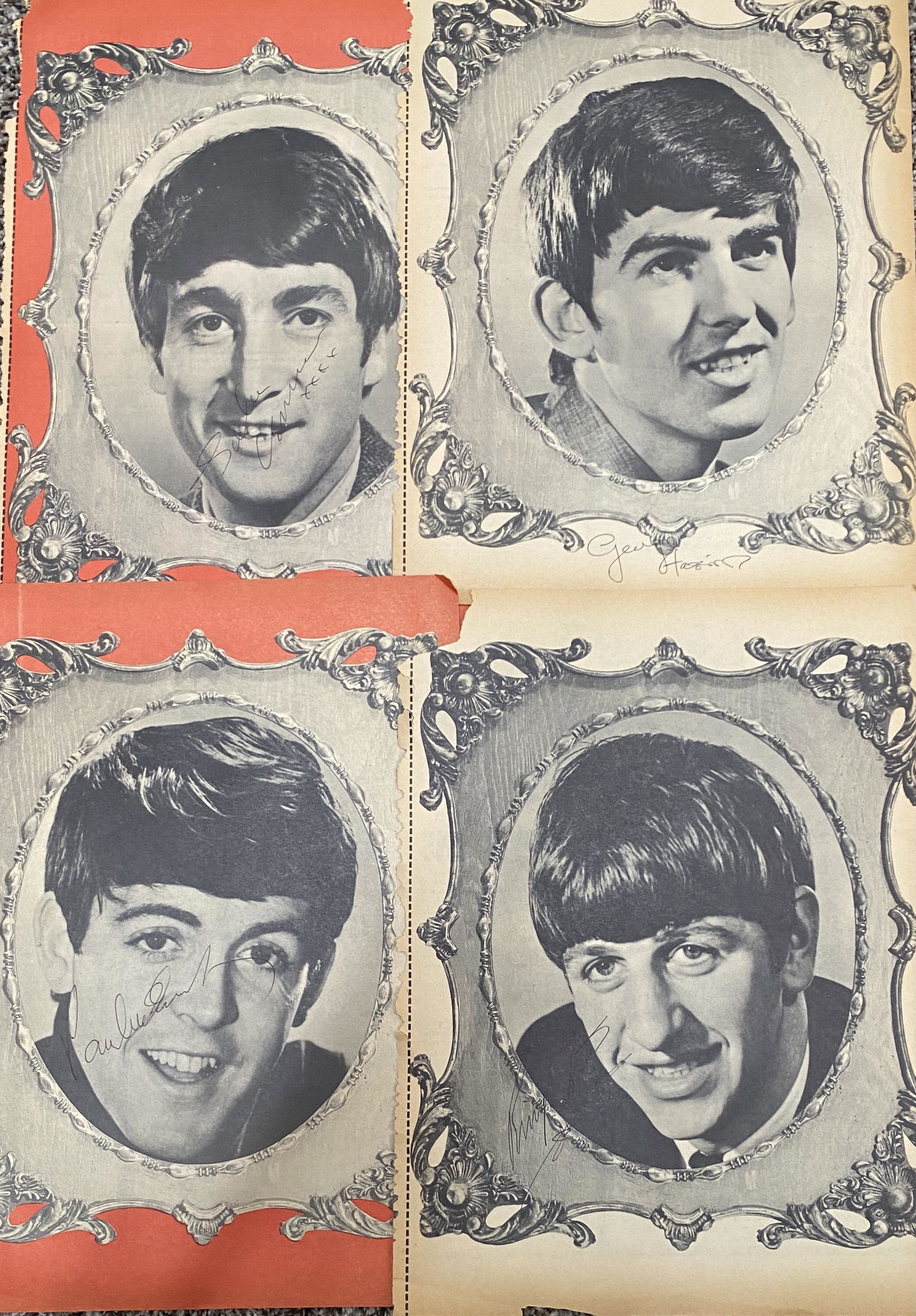 The Beatles Autographed Magazine Pages! (1 of 1)