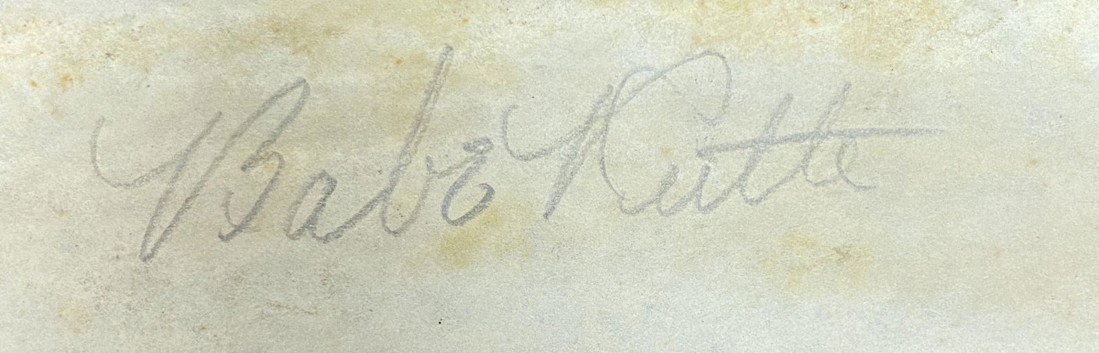 Babe Ruth Autographed Cut (1 of 1)