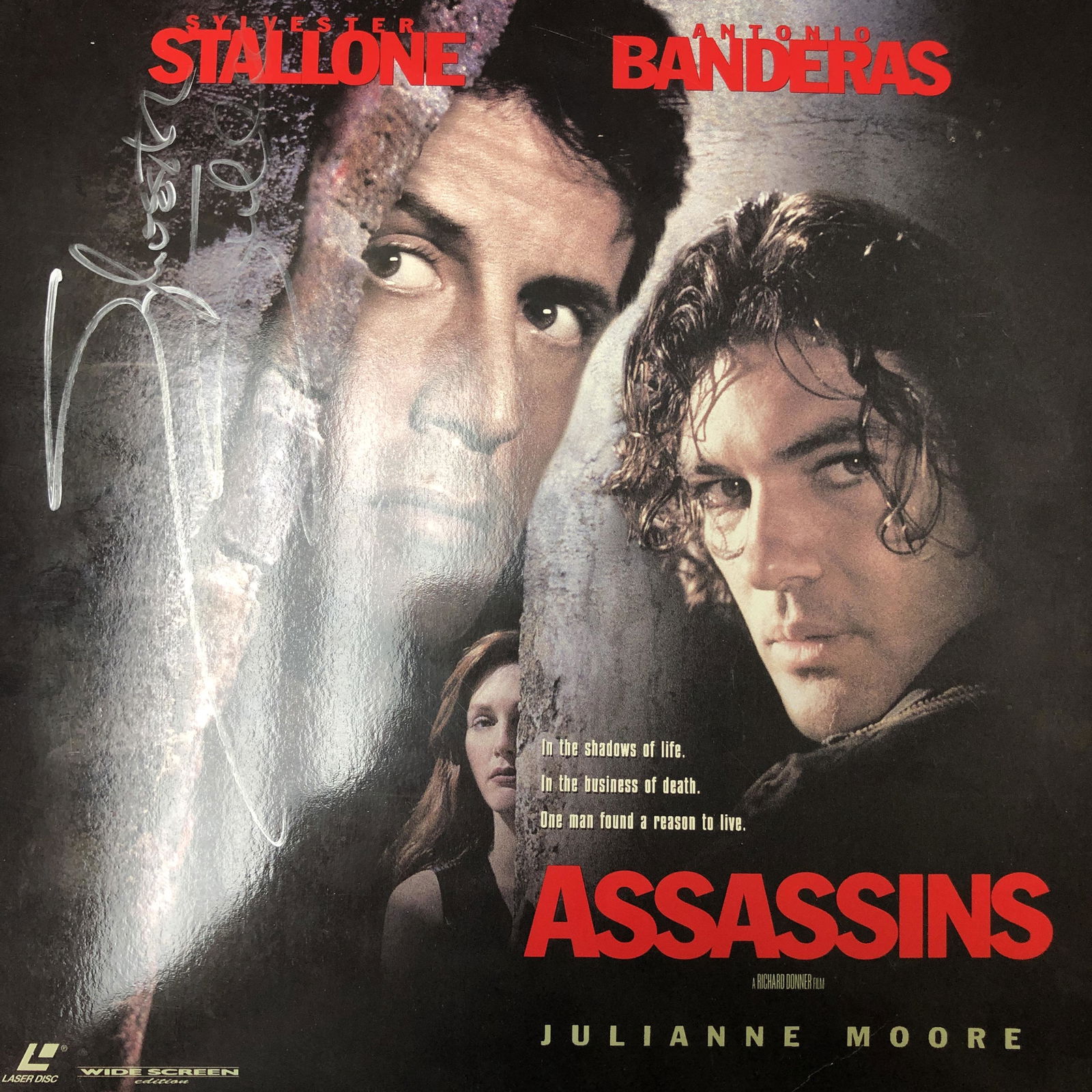 Sylvester Stallone Autographed Laserdisc Cover (1 of 1)