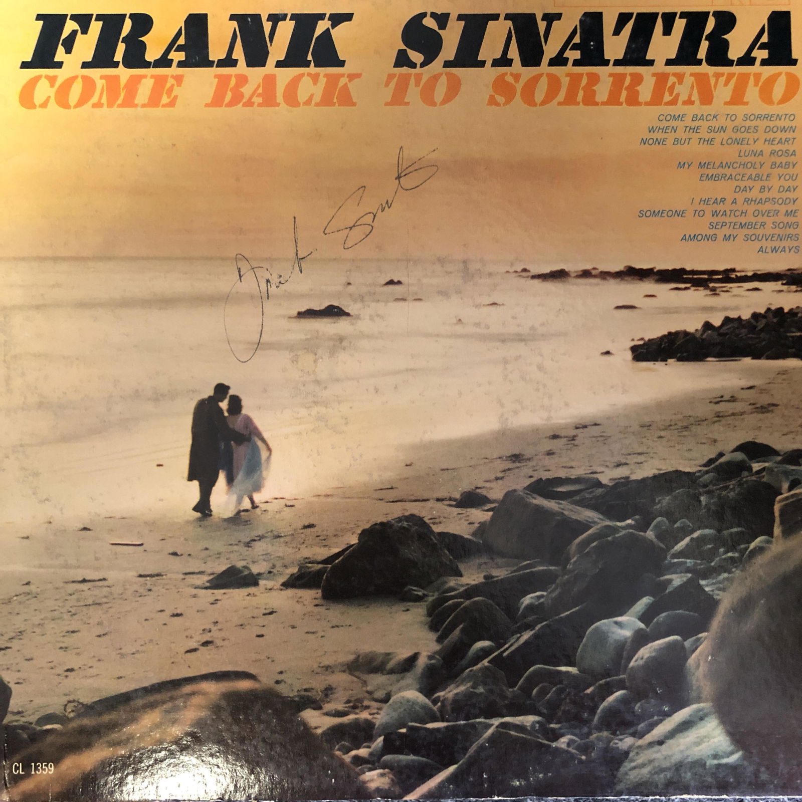 Frank Sinatra Autographed Album Cover (1 of 1)