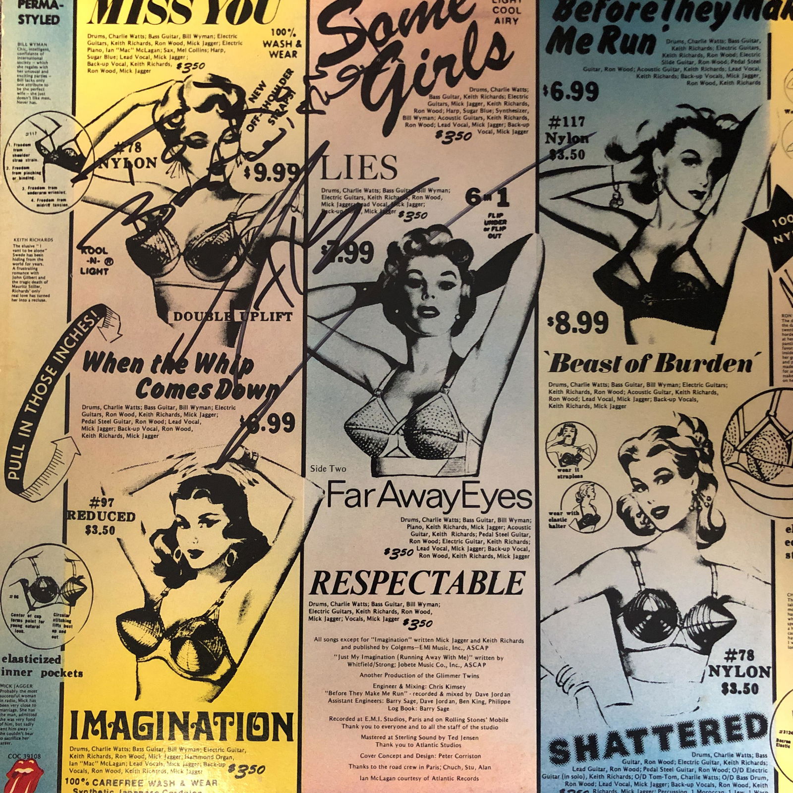 Keith Richards Autographed Album Cover (1 of 1)