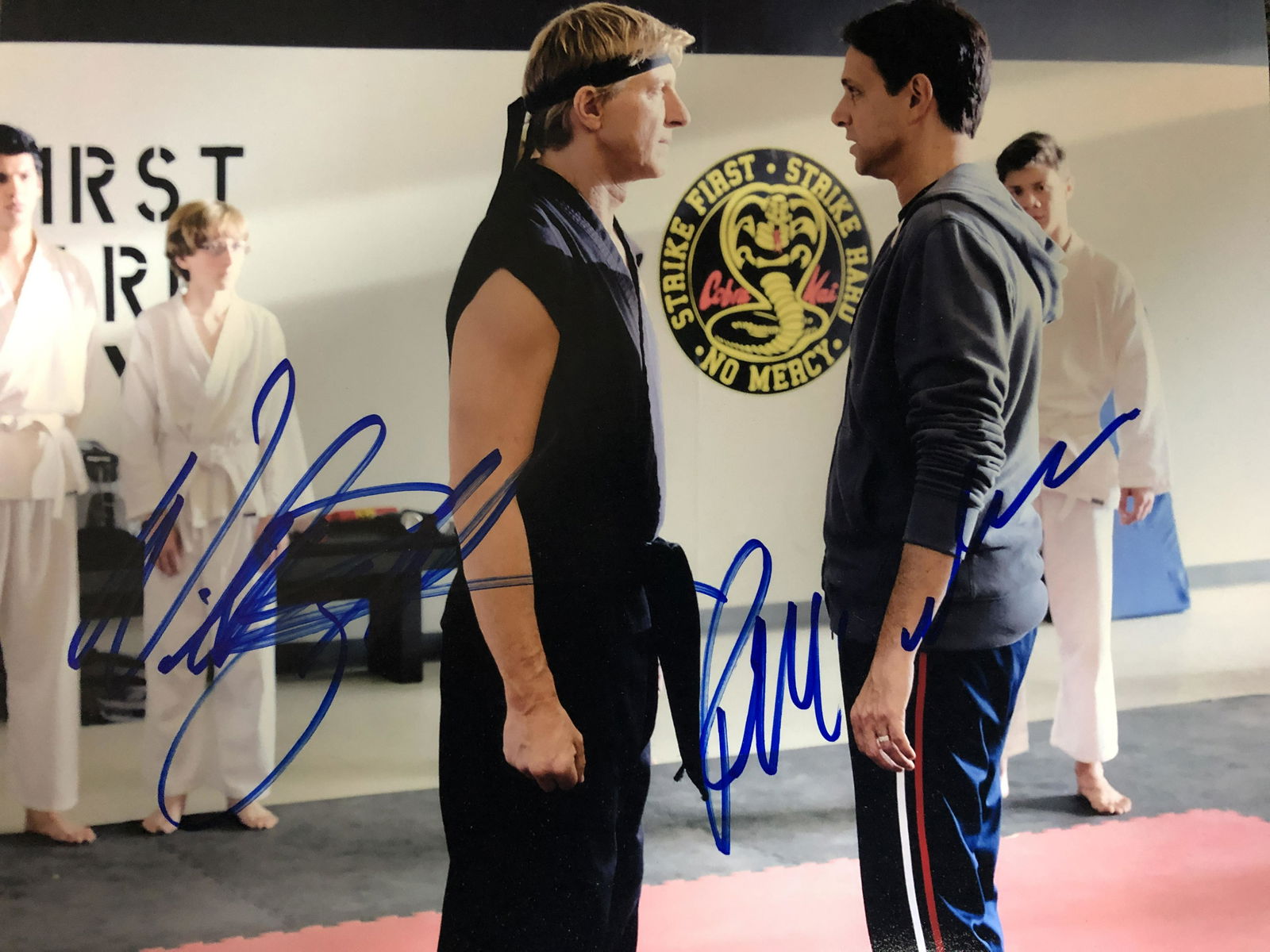 Cobra Kai Photo Signed By Macchio And Zabka (1 of 1)
