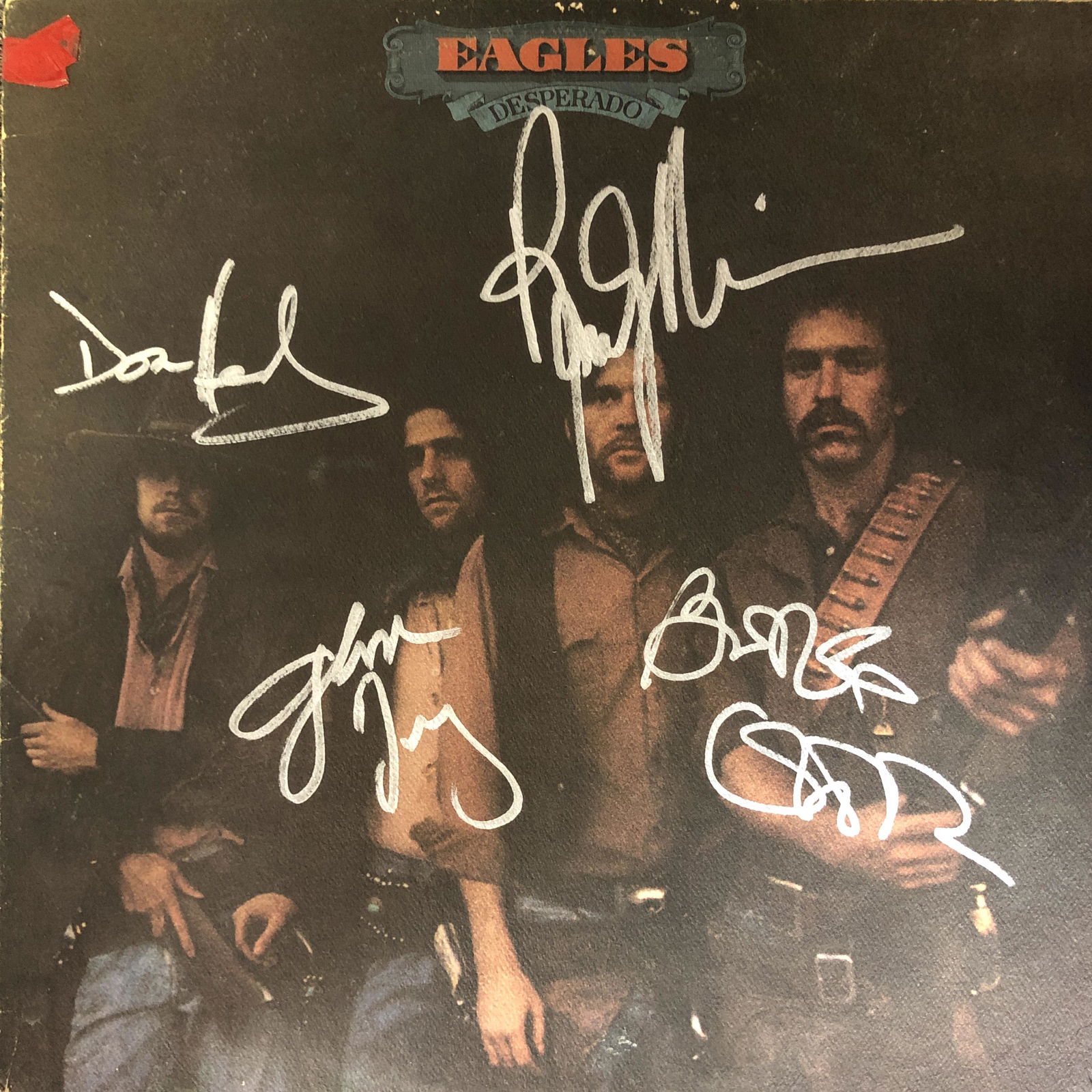 Eagles Autographed Album Cover Signed By All 4 (1 of 1)