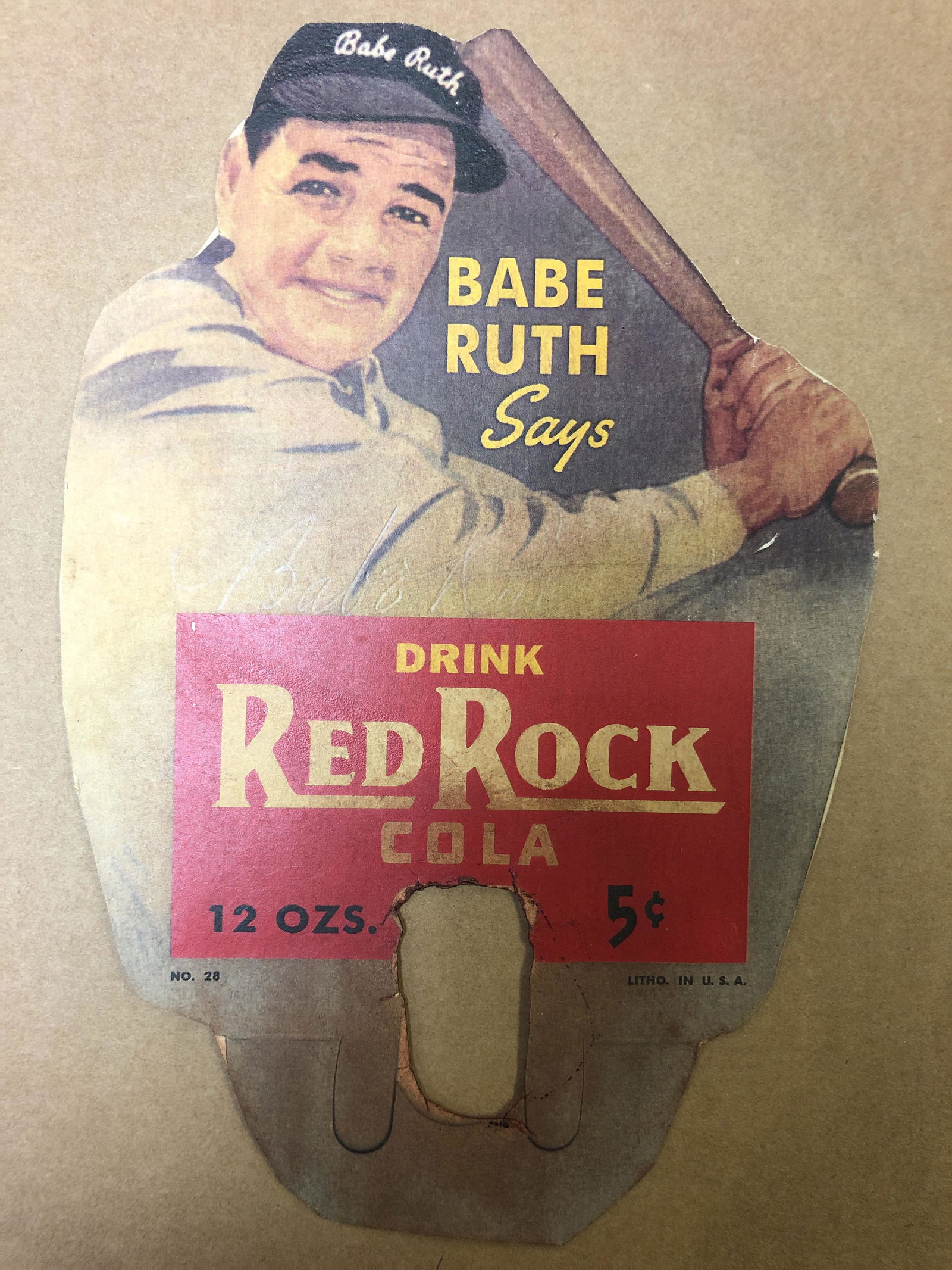 Babe Ruth Autographed Red Rock Ad. (VERY FAINT) (1 of 1)