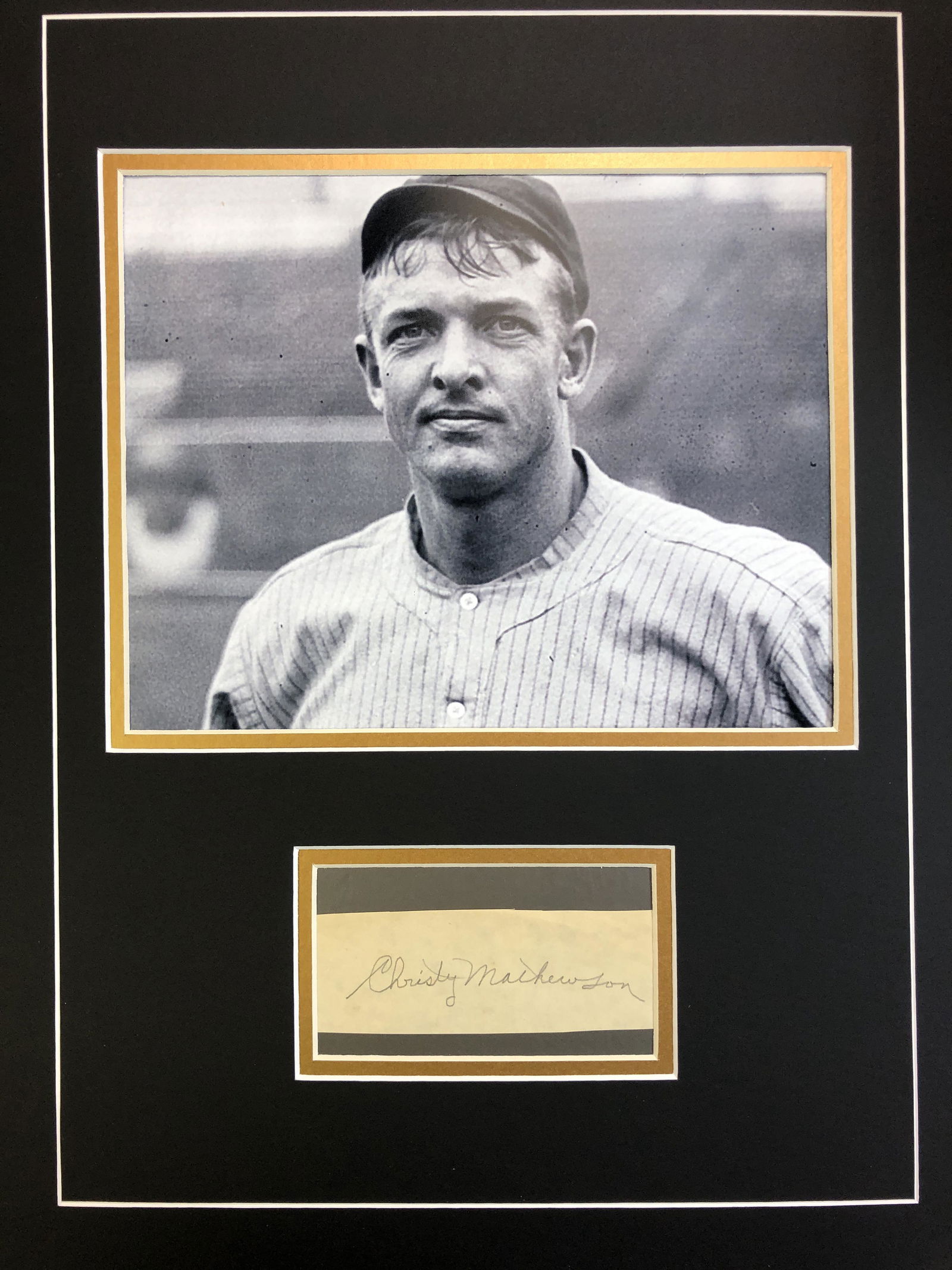 Christy Matthewson Autograph In Matted Display (1 of 1)