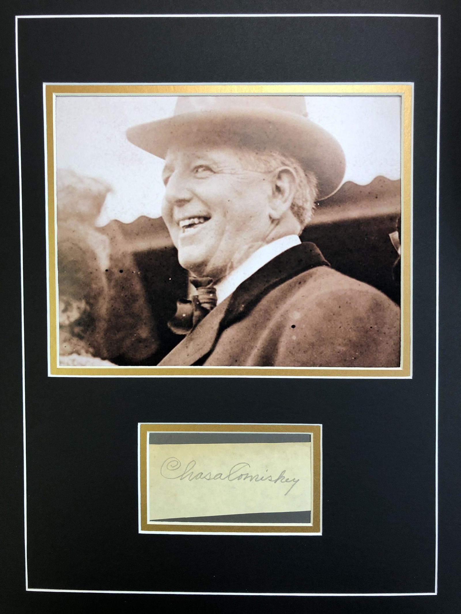 Charles Cominsky Autograph In Matted Display (1 of 1)