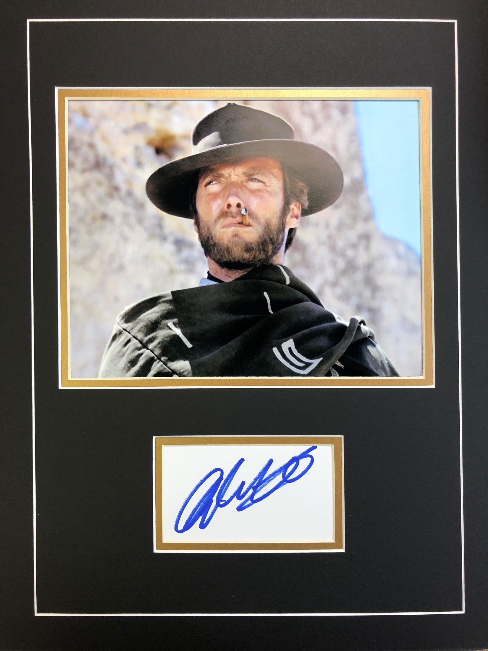 Clint Eastwood Autograph In Matted Display (1 of 1)